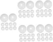 iplusmile 5sets Fire Sprinkler Head Flange Cover Sprinkler Protector Plate Wall-Mounted Fire Cover Plate 10pcs*5
