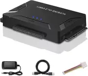 USB 3.0 to IDE & SATA Converter Adapter Kit for 2.5" or 3.5" SSD HDD Hard Drive