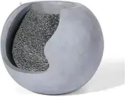 Desktop Fountain Tabletop Fountain Creative Tabletop Fountain Geometric Fountain Resin Water Fountain for Indoor Outdoor Garden Terrace Waterfall Fountain Gift Indoor Water Fountains (Color : B)