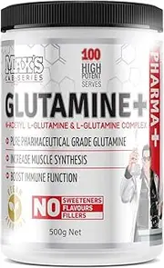 Max's Lab Series Glutamine + Anti-Catabolic and Recovery Powder, Non Flavoured, 500g