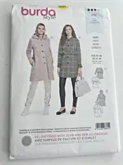 Burda 6361 Misses High Waist Coat Jacket Hooded Sewing Pattern 2 Styles Sz 10-20
