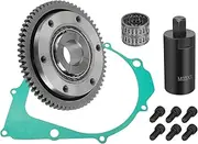 Starter Starting Clutch One Way Gear Bearing Gasket Flywheel Puller Kit for Yamaha Warrior 350 Raptor 350 Big Bear 350 Kodiak 400 Moto-4 350