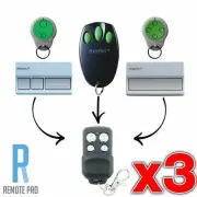 3 x Merlin+ C945 CM842 C940 C943 Plus Replacement Garage Remote MR60/MR600/MR850