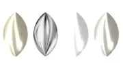 Superior PRIMERO 2208/4 Cabochon Navette Flat Backs Crystals No Hotfix