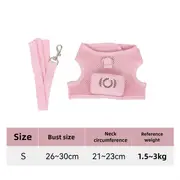 GGP Size S Pink Pet Cooling Harness Led Lights & Leash Summer Relief For Small Dogs And Cats