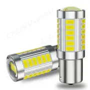 2 SUPER LED Light Bulbs for Brake Stop Turn Signal Tail Lamp 1156 BAY15D bulb