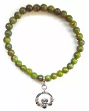 SALE J.C WALSH, DUBLIN, Connemara Sterling Silver Claddagh Charm Bracelet 60805