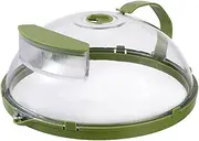 Microwave Splatter Cover, Microwave Cover, Microwave Cover for Food, Water Fillable Design, Transparent Material, Retractable Design, Withstands Temperatures Up to 200°C