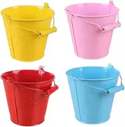 Abaodam 4Pcs Mini Bucket for Sand Buckets for Beach Play Lightweight Beach Games for Enhance Coordination Skills
