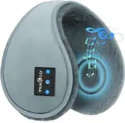 Bluetooth Headphones Earmuffs Ear Warmers Wireless Headphones Grey Flat