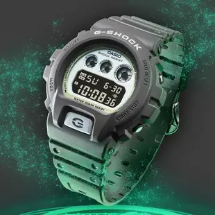 CASIO G-SHOCK 綠色光芒 時尚電子腕錶 DW-6900HD-8