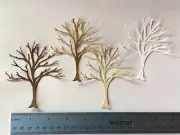 4pc bare branch trees cardstock die cuts embellishment for scrapbook cards