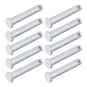 Clevis Pins (8mmx45mm) 12Pcs, Single Hole Flat Head Carbon Steel Fastener Pin