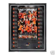 Brisbane Roar FC Champions Unstoppable Signed and Framed 2013-2014