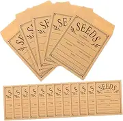 KALLORY 100Pcs Resealable Small Envelopes for Seed Storage Lightweight Paper Envelopes for Collecting Vegetable Seeds for Gardeners Convenient and Portable Storage