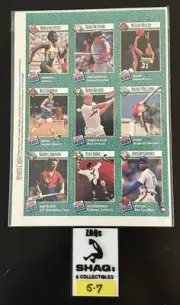 1990 Sports Illustrated For Kids Tony Hawk Uncut Sheet