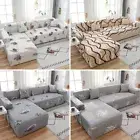 L Shaped Sofa Cover Elastic Sectional Sofa Cover for Couch Cover 1/4-Seater
