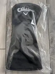 NEW CALLAWAY UNIVERSAL GOLF BLACK LEATHER DRIVER HEADCOVER FITS MAVRIK AI SMOKE