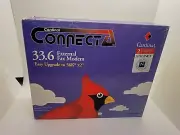 Cardinal Connect Model 2460 33.6k 56k upgradable External Fax Modem - New In Box