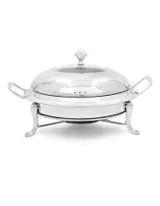 [SOGA] Stainless Steel Round Buffet Chafing Dish Cater Food Warmer Chafer in Silver