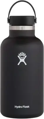 Hydro Flask Wide Flex Cap Black 64 Oz - 1900ml, Leakproof, Insulated Bottle