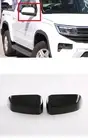 Gloss Black Side Mirror Cover Caps Trim For 2024 Volkswagen Amarok TDI500 TDI600