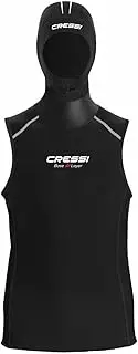 Cressi Men's Base Layer Vest Man 2.5-5mm Undersuit with Built-in Hood