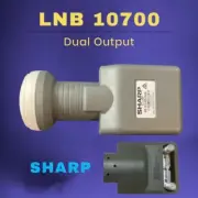 LNB 10700 Ku-Band Dual Output (SHARP Genuine) For VAST / FOXTEL