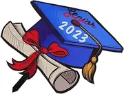 BAZEITFLOW Graduation Sign Durable Insert Sign with Stake for Outdoor Celebration for Graduation Season Decorations and Photo Backgrounds