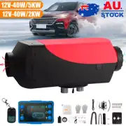 12V 2KW Diesel Air Heater Tank Remote+Bluetooth Thermostat Caravan Motorhome RV