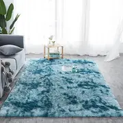Blue 160cmx230cm Soft Plush Floor Carpet Rug Mat Living Room Bedroom
