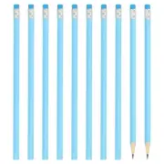 Round Pencils, 48 Pack HB Graphite Pencils with Eraser Wood Pencils, Blue