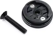 JRC Components Enkei Top Cap Bike Stem Mount | Compatible with Garmin Edge Series Devices | Lightweight CNC 6061-T6 Aluminium Body | Suitable for use with 1 1/8" Headset (Black)