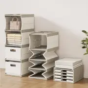 Septate Cabinet Storage Box Plastic Wardrobe Sorting Organizer Home