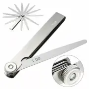 13 Blade Copper Feeler Gauge 0.05 to 1.0mm Spark Plug Measure Gap Tool Set
