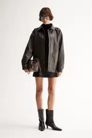 Melton Jacket Chocolate Size 6 | Elka Collective