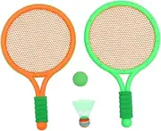 Abaodam 1 Set Badminton Rackets Set Compact Outdoor Sports Tool for Lightweight Badminton Rackets Balls for Hand Eye Coordination Parent Interaction Random Color Random Color
