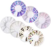 Mikinona 7 Set Nail Manicure Decorations for Women Stylish Nail Art Supplies Ornaments