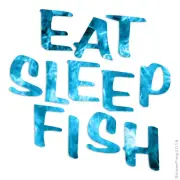 Eat Sleep Fish Fishing, Vinyl Decal Sticker, 40 Patterns & 3 Sizes, #1142