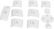 HUVNEXA Door Window Switch Lifter Buttons Covers Trim Interior Stickers, for BMW, 5 Series F10 F18 525 528 2011-2017 Car Window Switch Trim