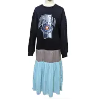 在飛比找momo購物網優惠-【PANGCHI 龐吉】棉T襬褶紗洋裝(2128231/35