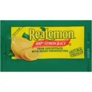 REALEMON Single Serve Lemon Juice 4 gr. Pack of 200