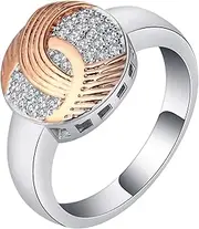 [VPbao] Platinum-Plated 925 Sterling Silver CZ Finger Rings Jewellery Gold