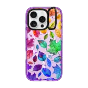 iPhone 16 Pro Impact Ring Stand Case MagSafe Compatible Autumn Rainbow Leaves