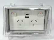 USB A + C Fast Charge IP66 Weatherproof DOUBLE POLE Double Power Point DGPO USB