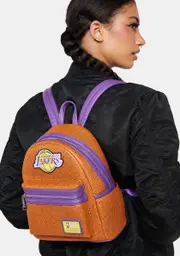[Loungefly] NBA Los Angeles Lakers Basketball Logo Mini Backpack