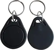 YARONGTECH rfid key fob 13.56MHZ MIFARE Classic 1K access control tags (pack of 10) (Black)