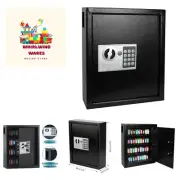 Electronic 40 Keys Cabinet Wall Mount,Digital Key Safe Lock Box,Large Securit...