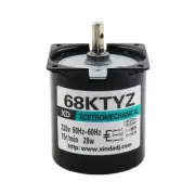 28W 68KTYZ 2.5-110rpm/min Permanent Magnet Synchronous Gear Motor CW/CCW 220V