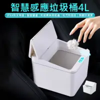 在飛比找momo購物網優惠-【KINYO】智慧感應垃圾桶4L(家用垃圾桶 車用垃圾桶 感